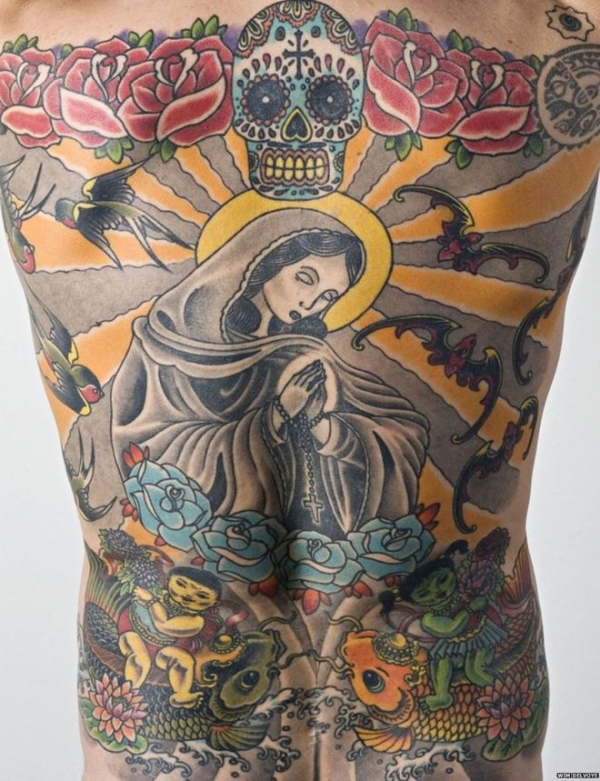 Tim Steiner aceptó que le hicieran el tatuaje hace más de 10 años.