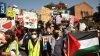 Manifestantes propalestinos en un campus de la UCLA, el 1 de mayo de 2024.