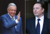 El presidente de México, Andrés Manuel López Obrador, y el dueño de Tesla, Elon Musk.