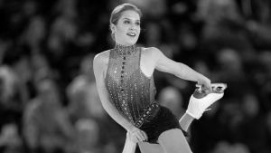 Yekaterina Aleksandróvskaya durante una competencia del Skate Canada International ISU Grand Prix, el 27 de octubre de 2018