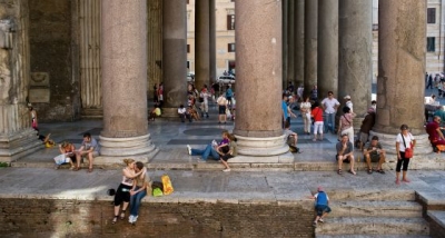 El Panteón de Agripa, uno de los rincones más visitados de Roma.