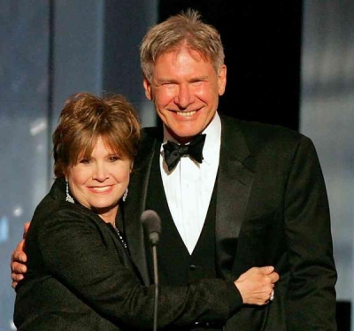 Carrie Fisher confesó que tuvo un affaire con Harrison Ford en 1977