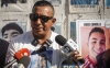 El activista Eddy Carrillo, habla con los medios de comunicación este martes en la ciudad de Tijuana, en Baja California