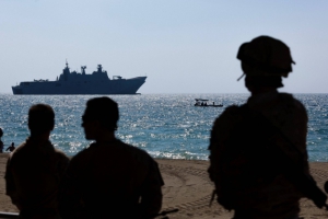 Los países de la OTAN han enviado buques de guerra para proteger la flotilla humanitaria de los ataques israelíes.