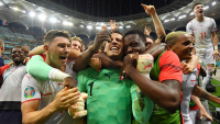Los jugadores suizos celebran la victoria en el partido contra Francia en los octavos de la Eurocopa 2020, Bucarest (Rumania), el 28 de junio de 2021.