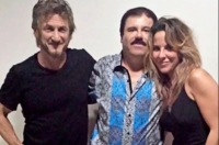 Sean Penn, Joaquín "El Chapo" Guzmán y Kate del Castillo.