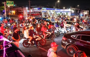 Como parte de la misma rodada, al menos 20 motociclistas resultaron lesionados