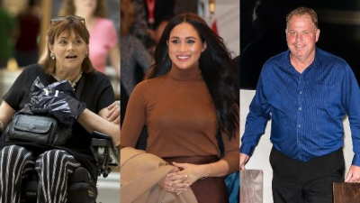 A izquierda y derecha de Meghan Markle: sus hermanos Samantha y Thomas