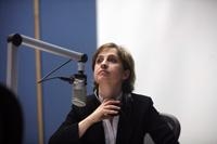 Carmen Aristegui, periodista.