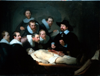 &#039;La lección de anatomía del Dr. Nicolaes Tulp&#039;, del pintor holandés Rembrandt. 