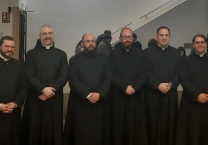 De izquierda a derecha: P. Francisco Torres, P. Gabriel Calvo, P. Francisco José Delgado, P. Juan Manuel Góngora, P. Roylan Recio, P. Rodrigo Menéndez Piñar