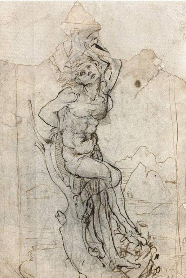 ‘El martirio de San Sebastián’, de Leonardo da Vinci. El boceto estaba perdido desde hacía décadas 