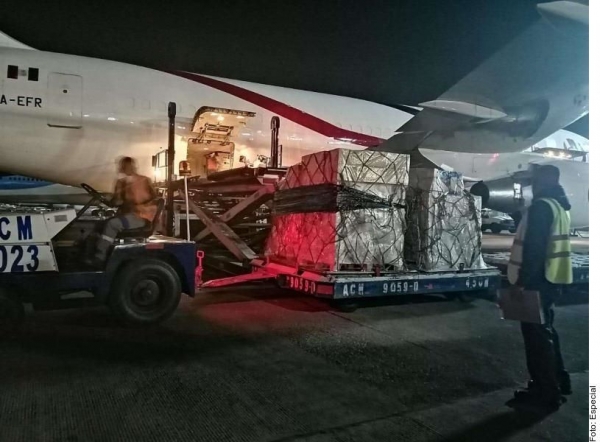 Llega a México cargamento procedente de China.