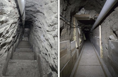 Descubren túnel del CJNG bajo tienda en Otay Mesa, con una tonelada de cocaína valuada en 45 mdd