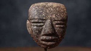 Máscara maya será subastada en Barcelona