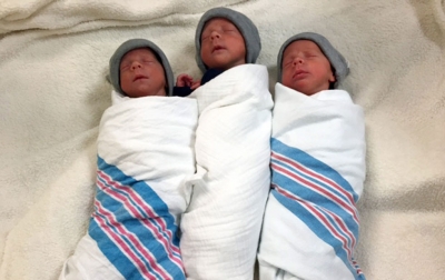 Nacen trillizos idénticos en Baltimore