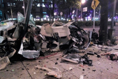 El accidente en avenida Reforma