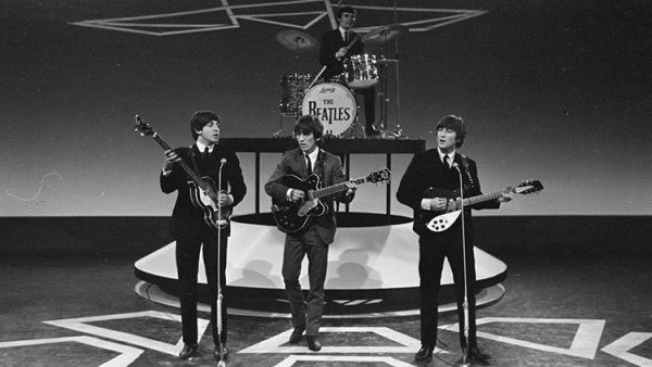 &#039;The Beatles&#039; actúan en la ciudad de Hillegom (Países Bajos) en 1964