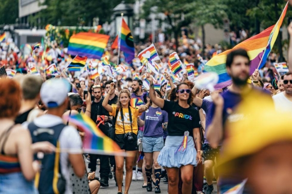 Manifestación del Orgullo en Montreal (Canadá), el 18 de agosto. 