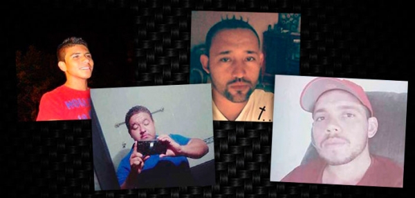 Los hombres del grupo evangelizador Arcoíris asesinados en Apatzingán.