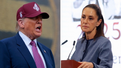 Trump arremete contra México en una fuerte carta a Sheinbaum