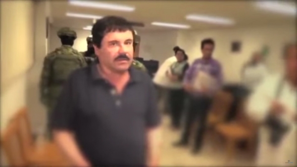 Joaquín El Chapo Guzmán en el video difundido por la PGR. 