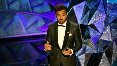El actor Eugenio Derbez durante la 90.ª edición de los premios Óscar el 4 de marzo de 2018 en Los Ángeles, California.