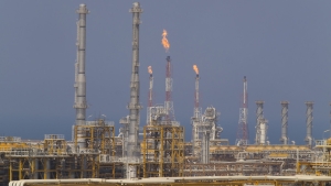 Yacimiento de gas South Pars en la costa iraní del golfo Pérsico, 23 de agosto de 2016