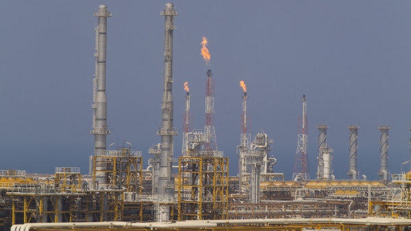 Yacimiento de gas South Pars en la costa iraní del golfo Pérsico, 23 de agosto de 2016