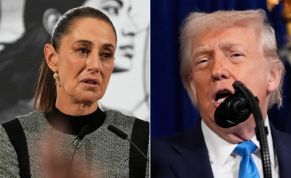 Trump critica a Sheinbaum por rechazar ayuda contra cárteles en México