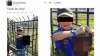 La imagen, aquí retocada para ocultar la identidad del niño y no herir sensibilidades, ha conmocionado a Australia