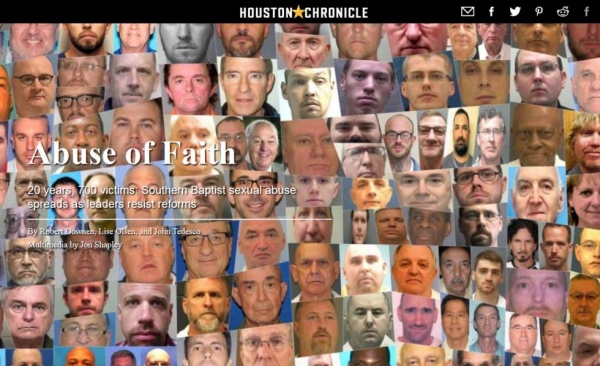 Portada del &#039;Houston Chronicle&#039; con fotos de los acusados.