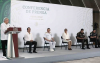El presidente Andrés Manuel López Obrador ayer en Coatzacoalcos, Veracruz.