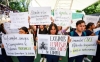 Particularmente, en el Centro Universitario de Ciencias de la Salud, donde Aldo estudiaba, se realizó una manifestación pacífica. EL INFORMADOR / A. NAVARRO