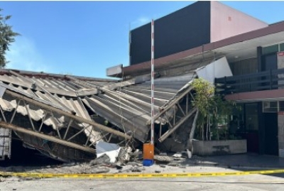 Colapsa estructura en hotel de Zapopan