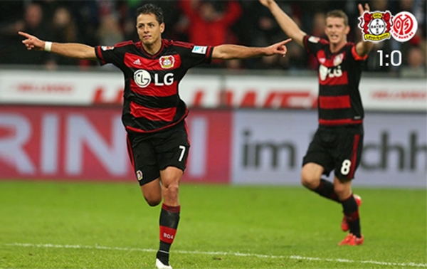 Chicharito da triunfo al Leverkusen