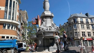 Encuentran el corazón del primer alcalde de una ciudad belga en la fuente que lleva su nombre