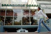 Una sucursal de Starbucks al sur de la ciudad de México.