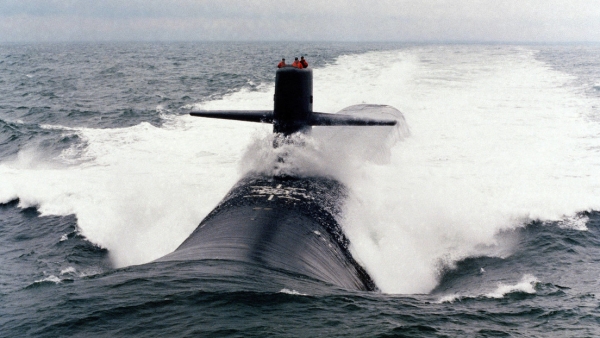 El submarino de propulsión nuclear de EE.UU. USS Florida