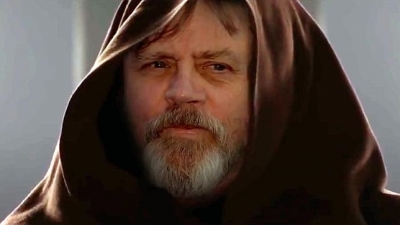 Luke Skywalker (Mark Hamill), en una escena de la nueva trilogía de «Star Wars»