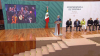El presidente Andrés Manuel López Obrador en Puebla, México, 5 de mayo 2022