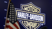 Logo de la compañía fabricante de motocicletas Harley-Davidson.