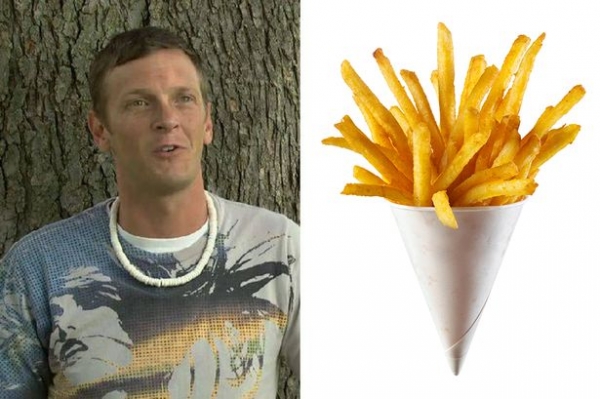 Nick Hess, el hombre que se emborracha a base de patatas fritas