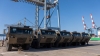 EE.UU. envia camiones militares y vehículos tácticos ligeros a Israel para la agresión contra Irán, el 29 de abril de 2026