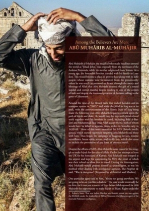 La página de la revista Dabiq dedicada al yihadista "John"