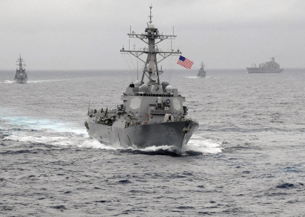 Fotografía de archivo del buque &#039;USS Lassen&#039;, que ha navegado cerca del arrecife Subi.