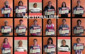 Imágenes de la campaña en las redes sociales por la liberación de Nestora Salgado