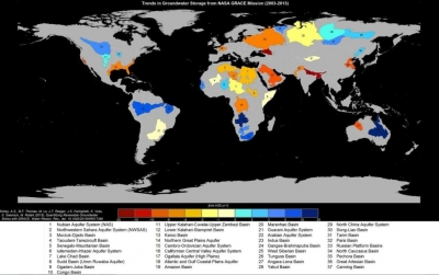 Nos quedamos sin agua: el mapa de la NASA que demuestra la sequía de los acuíferos