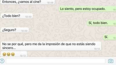 Los mensajes de texto con punto final son considerados por los receptores como menos sinceros