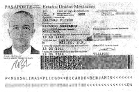 El pasaporte de Ricardo Salinas Pliego, dueño de TV Azteca.